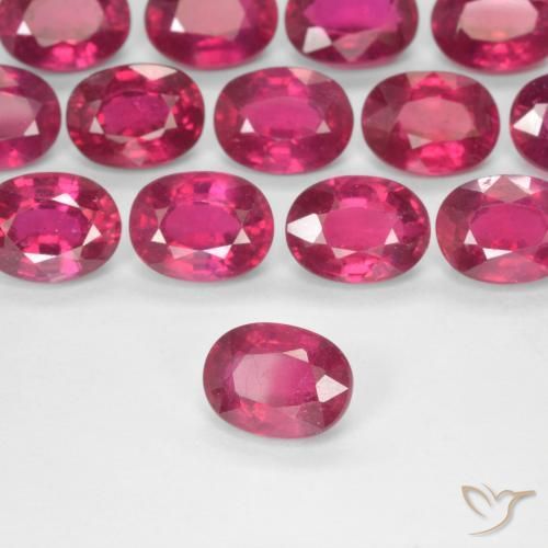 Rubi Luz vermelha Natural 1.89ct, oval, VS