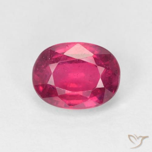 2.04ct Natural Luz vermelha Rubi, oval, VS