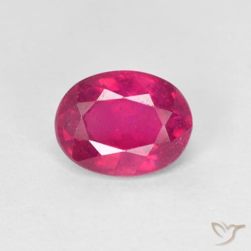 1.54ct Natural Luz vermelha Rubi, oval, VS