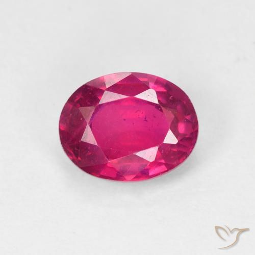1.60ct Natural Luz vermelha Rubi, oval, VS