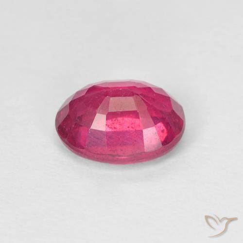 Rubi Luz vermelha Natural 1.56ct, oval, VS