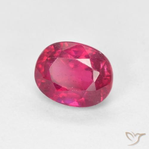 Rubi Luz vermelha Natural 1.91ct, oval, VS