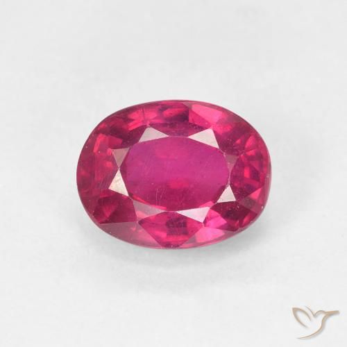 1.88ct Natural Luz vermelha Rubi, oval, VS