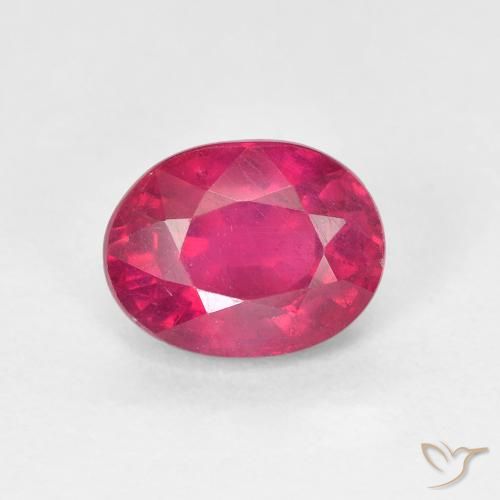 1.87ct Natural Luz vermelha Rubi, oval, VS