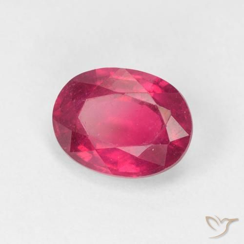 Rubi Luz vermelha Natural 1.94ct, oval, VS
