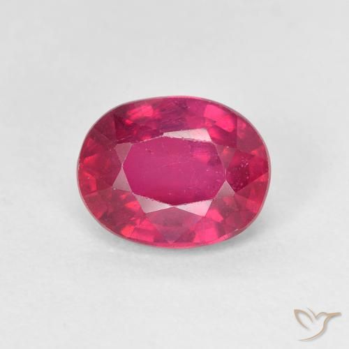 1.86ct Natural Luz vermelha Rubi, oval, VS