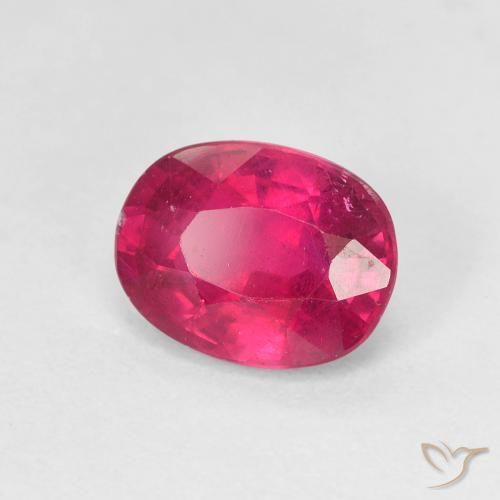 Rubi Luz vermelha Natural 1.86ct, oval, VS