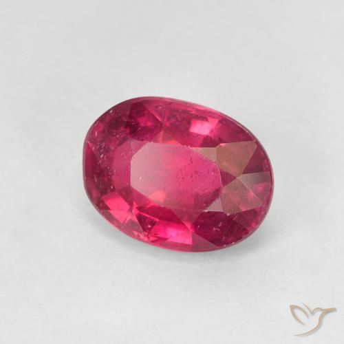 Rubi Luz vermelha Natural 1.85ct, oval, VS