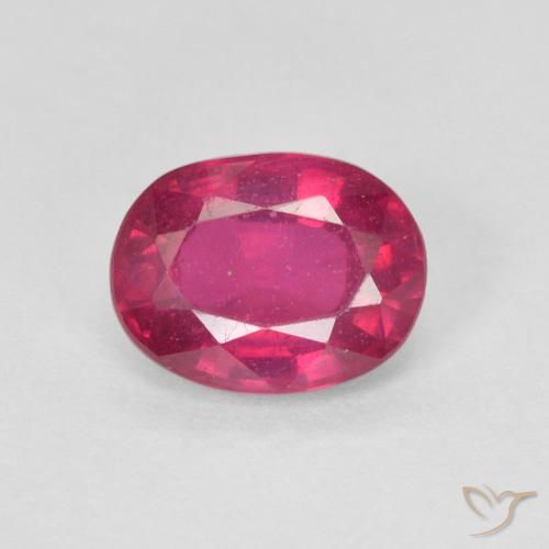 1.57ct Natural Luz vermelha Rubi, oval, VS-SI
