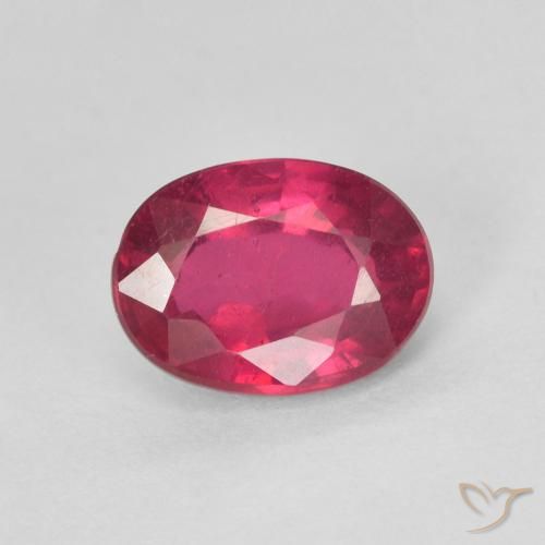 1.73ct Natural Luz vermelha Rubi, oval, VS-SI