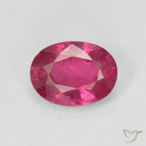 1.65ct Natural Luz vermelha Rubi, oval, VS-SI