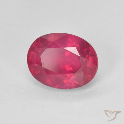 Rubi Luz vermelha Natural 1.98ct, oval, VS