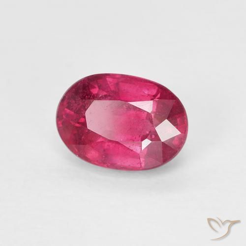Rubi Luz vermelha Natural 1.21ct, oval, VS