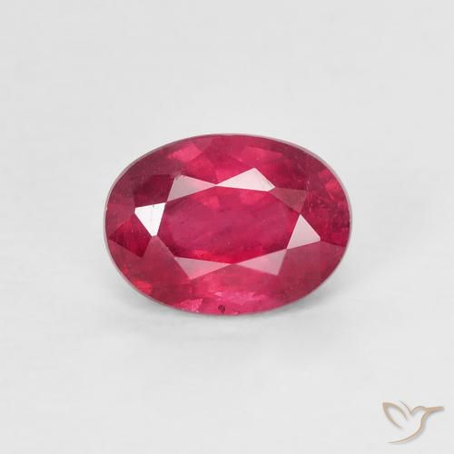 1.31ct Natural Vermelho rosado Rubi, oval, VS