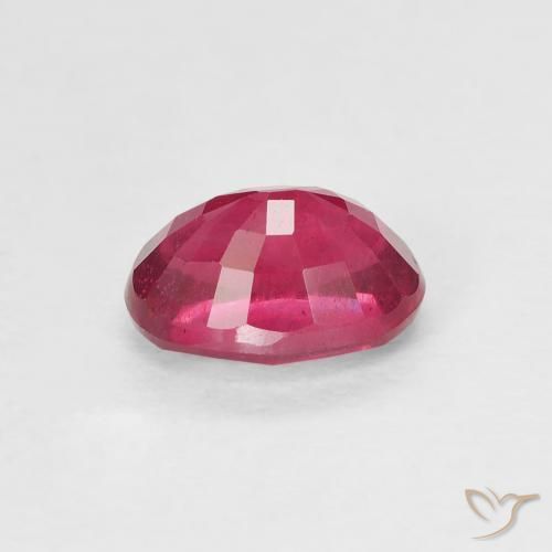 Rubi Vermelho rosado Natural 1.31ct, oval, VS