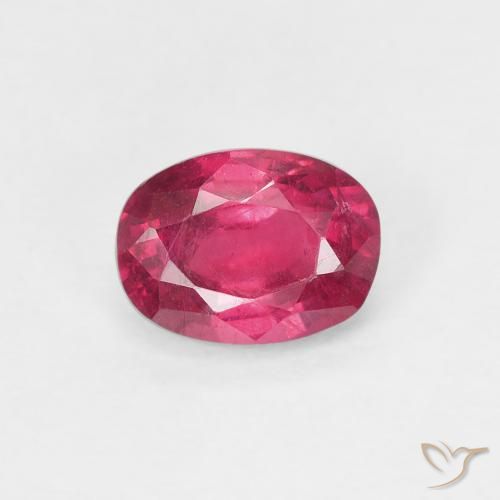 1.13ct Natural Luz vermelha Rubi, oval, VS