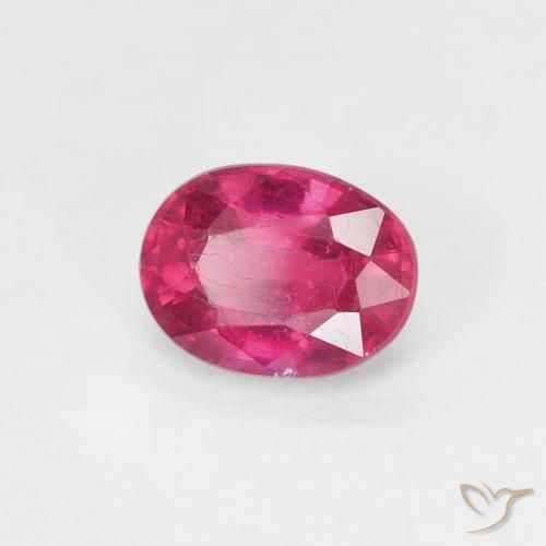 Rubi Luz vermelha Natural 1.05ct, oval, VS