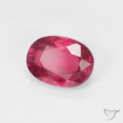 Rubi Medium Dark-Red Natural 1.32ct, oval, VS