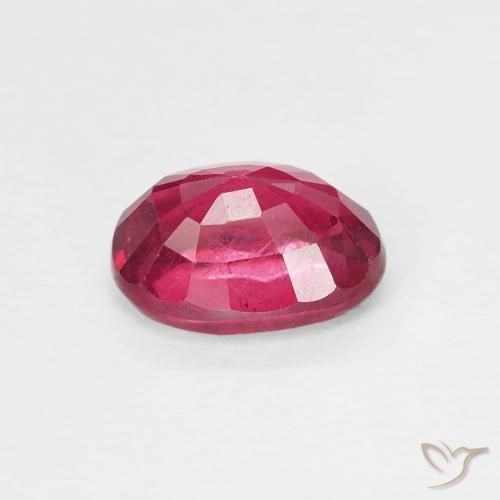 Rubi Medium Dark-Red Natural 1.32ct, oval, VS
