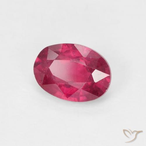 Rubi Medium Dark-Red Natural 1.08ct, oval, VS