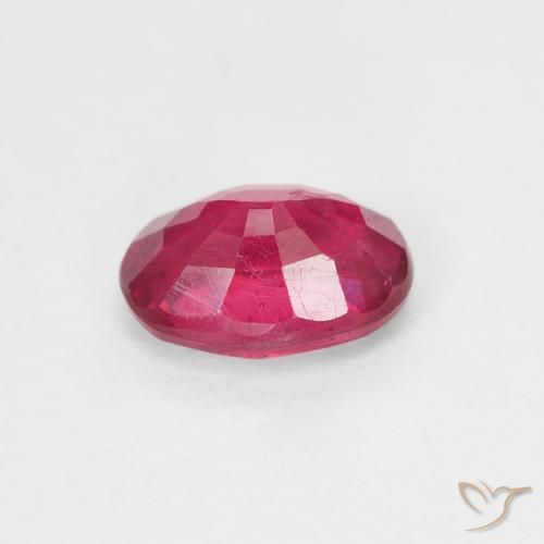 Rubi Medium Dark-Red Natural 1.08ct, oval, VS