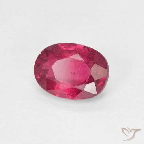 Rubi Medium Dark-Red Natural 1.08ct, oval, VS