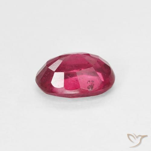Rubi Medium Dark-Red Natural 1.08ct, oval, VS