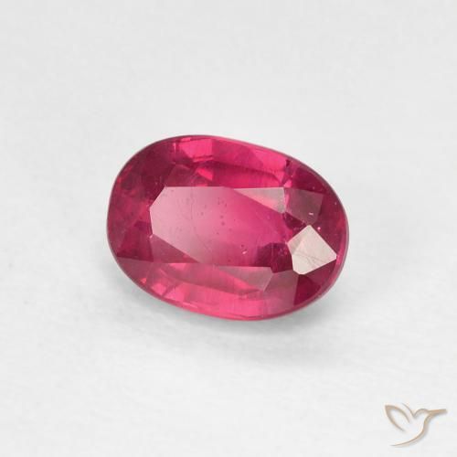 Rubi Rosa Avermelhado Profundo Natural 1.26ct, oval, VS