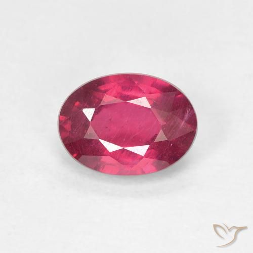 1.19ct Natural Medium Dark-Red Rubi, oval, VS