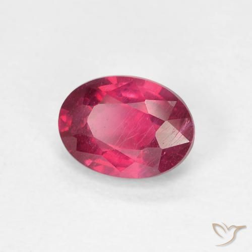 Rubi Medium Dark-Red Natural 1.19ct, oval, VS