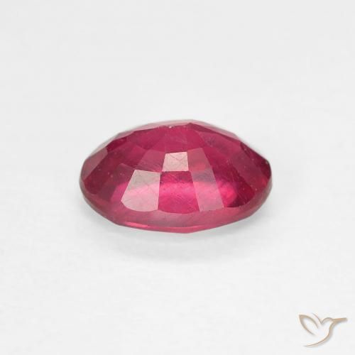 Rubi Medium Dark-Red Natural 1.19ct, oval, VS