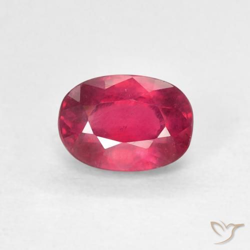 1.33ct Natural Medium Dark-Red Rubi, oval, VS
