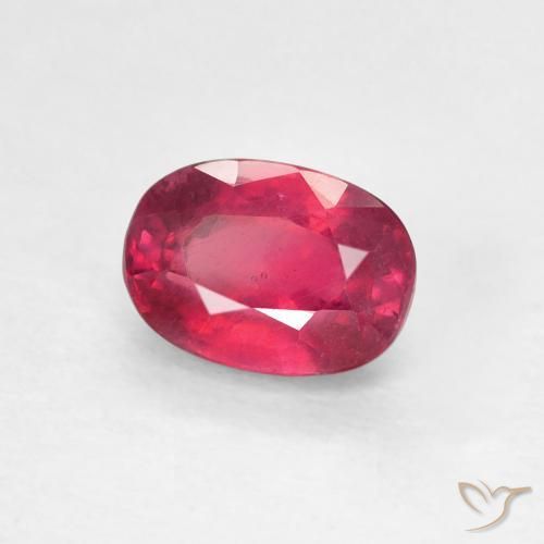 Rubi Medium Dark-Red Natural 1.33ct, oval, VS