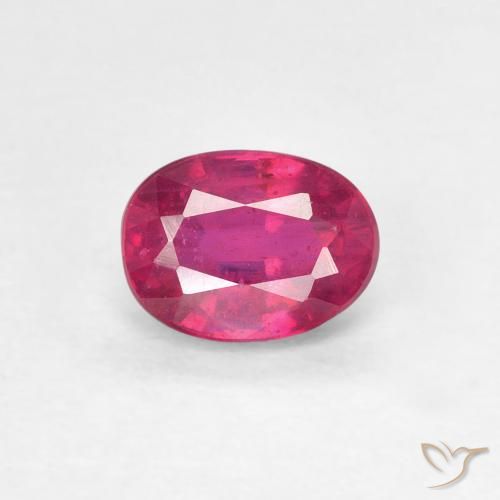 1.10ct Natural Luz vermelha Rubi, oval, VS