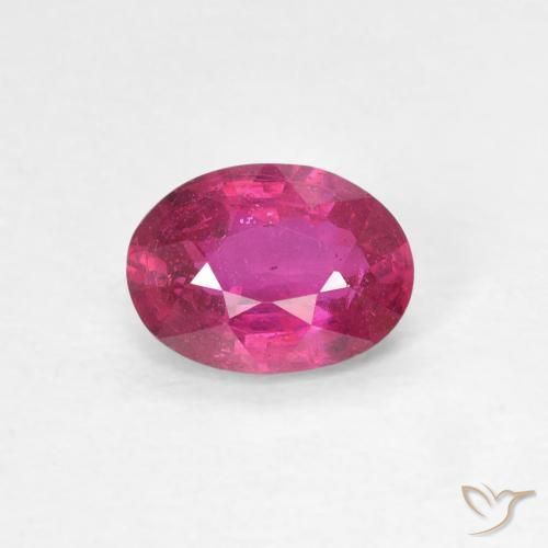0.96ct Natural Luz vermelha Rubi, oval, VS