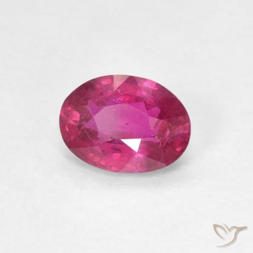 Rubi Luz vermelha Natural 0.96ct, oval, VS
