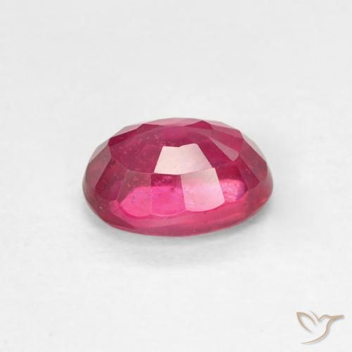 Rubi Vermelho rosado Natural 1.27ct, oval, VS