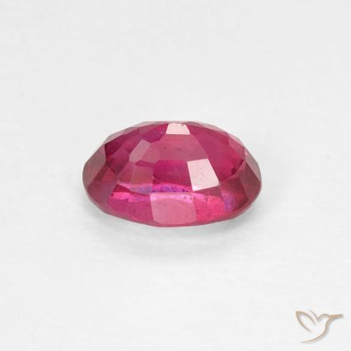Rubi Vermelho rosado Natural 1.10ct, oval, VS
