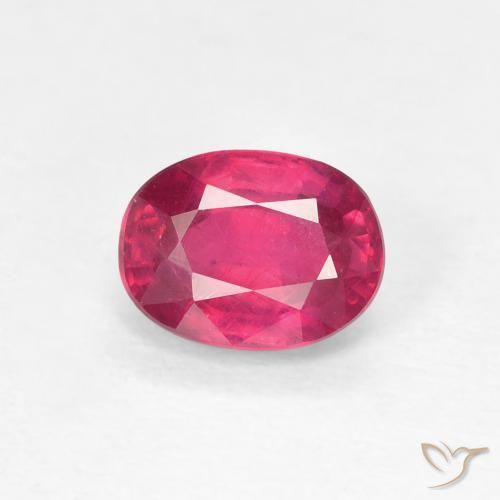 1.18ct Natural Luz vermelha Rubi, oval, VS
