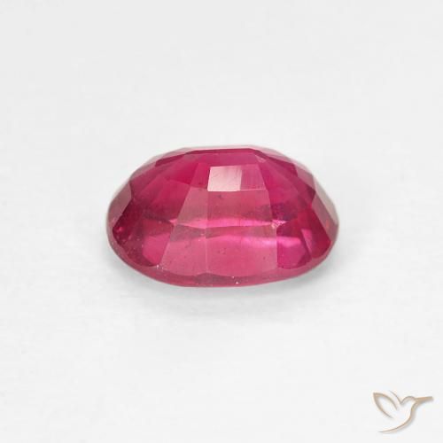 Rubi Luz vermelha Natural 1.18ct, oval, VS