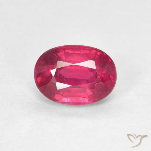 1.29ct Natural Rosa Avermelhado Profundo Rubi, oval, VS
