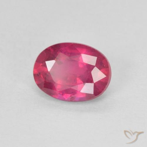 Rubi Luz vermelha Natural 1.14ct, oval, VS