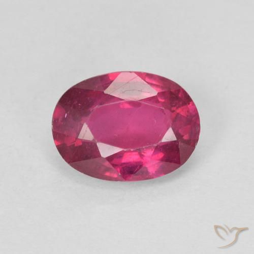 1.09ct Natural Luz vermelha Rubi, oval, VS