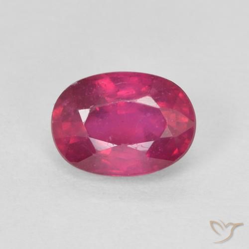 1.33ct Natural Luz vermelha Rubi, oval, VS