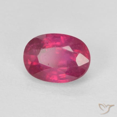 Rubi Luz vermelha Natural 1.33ct, oval, VS