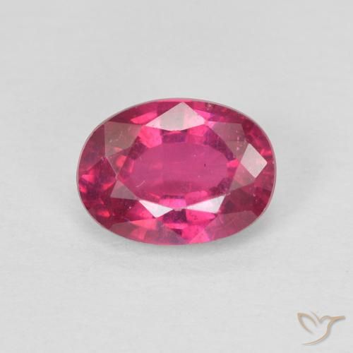1.17ct Natural Luz vermelha Rubi, oval, VS
