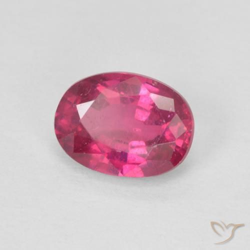 Rubi Luz vermelha Natural 1.17ct, oval, VS