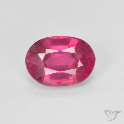 1.21ct Natural Luz vermelha Rubi, oval, VS