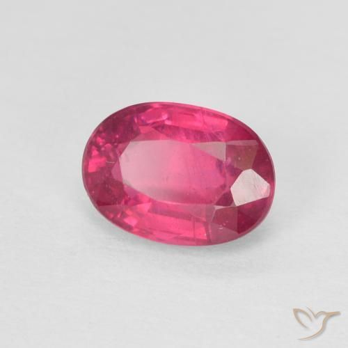 Rubi Luz vermelha Natural 1.20ct, oval, Opaco
