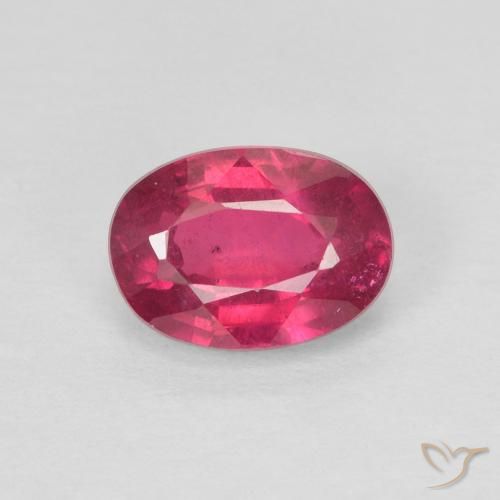 1.16ct Natural Luz vermelha Rubi, oval, VS